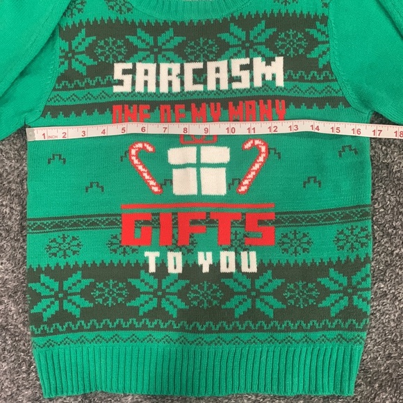 Kids large or ladies X Small Ugly Christmas Holiday Sweater - Picture 4 of 7